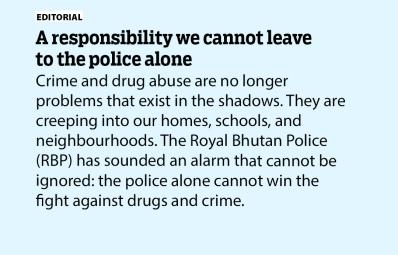 A responsibility we cannot leave to the police alone