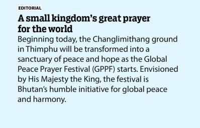 A small kingdom’s great prayer for the world