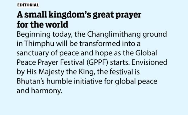 A small kingdom’s great prayer for the world