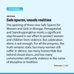 Safe spaces, unsafe realities