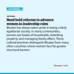 Need bold reforms to advance women in leadership roles