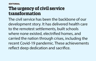 The urgency of civil service transformation