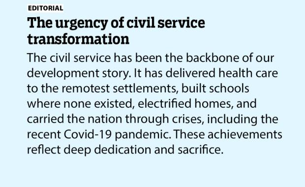 The urgency of civil service transformation