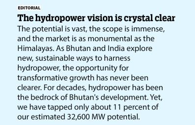 The hydropower vision is crystal clear