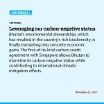 Leveraging our carbon-negative status