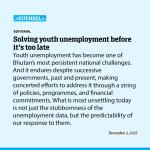 Solving youth unemployment before it’s too late