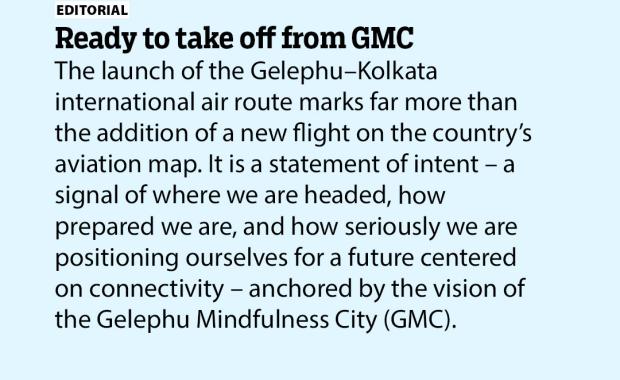 Ready to take off from GMC