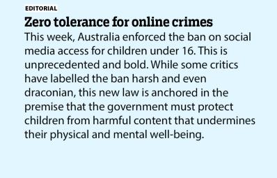Zero tolerance for online crimes