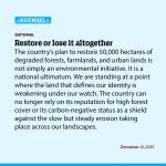 Restore or lose it altogether