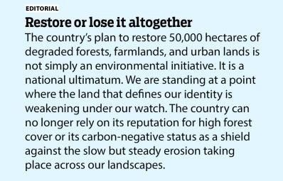 Restore or lose it altogether