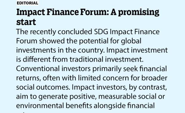 Impact Finance Forum: A promising start