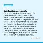 Building inclusive sports