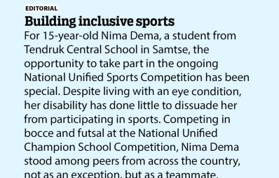 Building inclusive sports