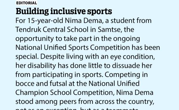 Building inclusive sports