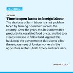 Time to open farms to foreign labour