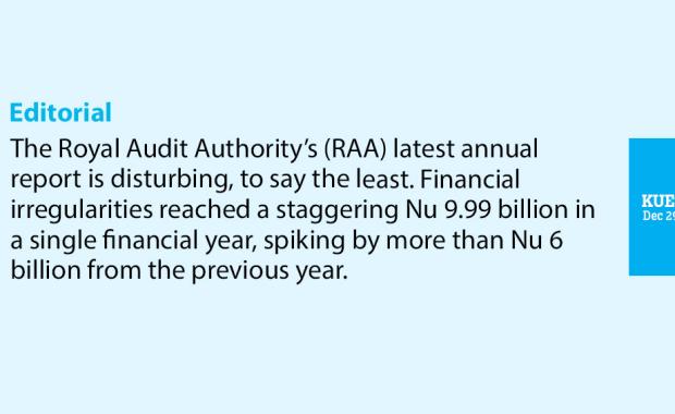 Agencies must be held accountable for financial irregularities