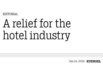 A relief for the hotel industry