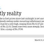 A costly reality