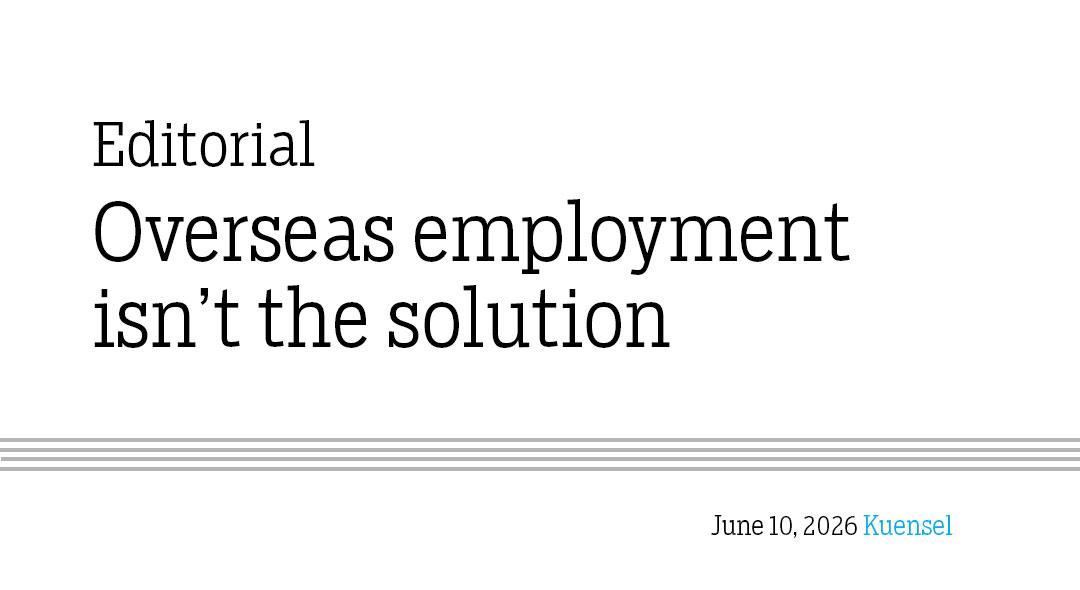 Overseas employment isn’t the solution