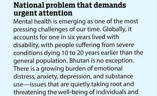 National problem that demands urgent attention