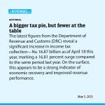 A bigger tax pie, but fewer at the table