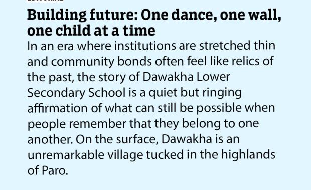 Building future: One dance, one wall, one child at a time
