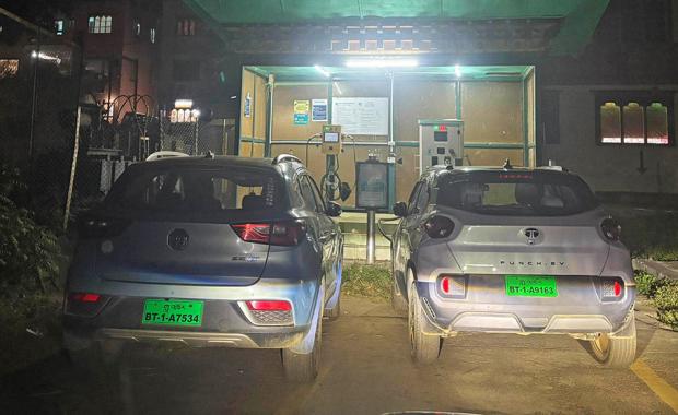 Punakha’s EV taxi drivers stalled by single charging station