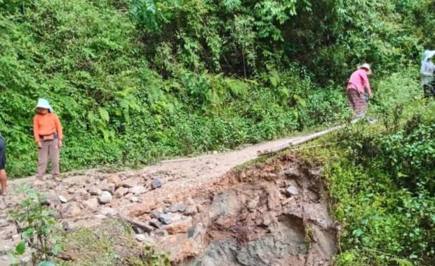 Heavy rainfall disrupts farm road and water supply