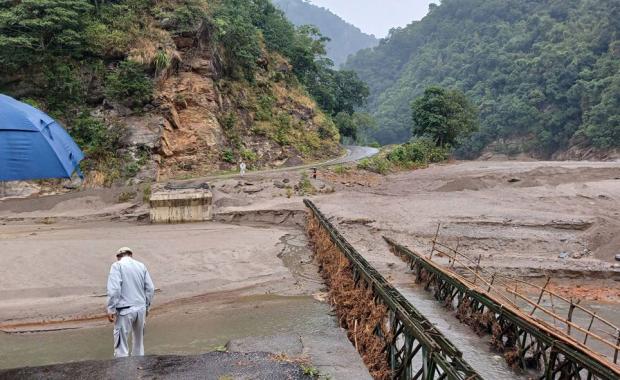 MoIT requests Nu 533 million to rebuild flood-hit bridges and road