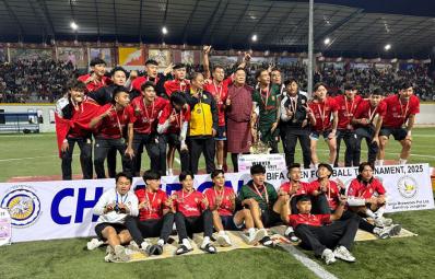 Thimphu City FC wins BIFA Open Football Tournament title in extra time
