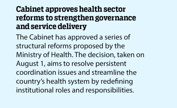 Cabinet approves health sector reforms to strengthen governance and service delivery