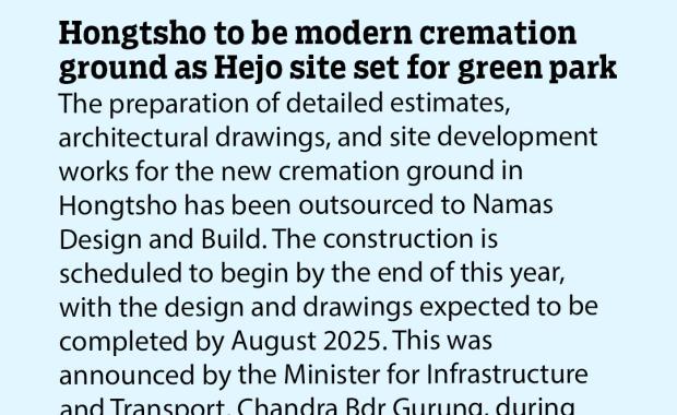 Hongtsho to be modern cremation ground as Hejo site set for green park