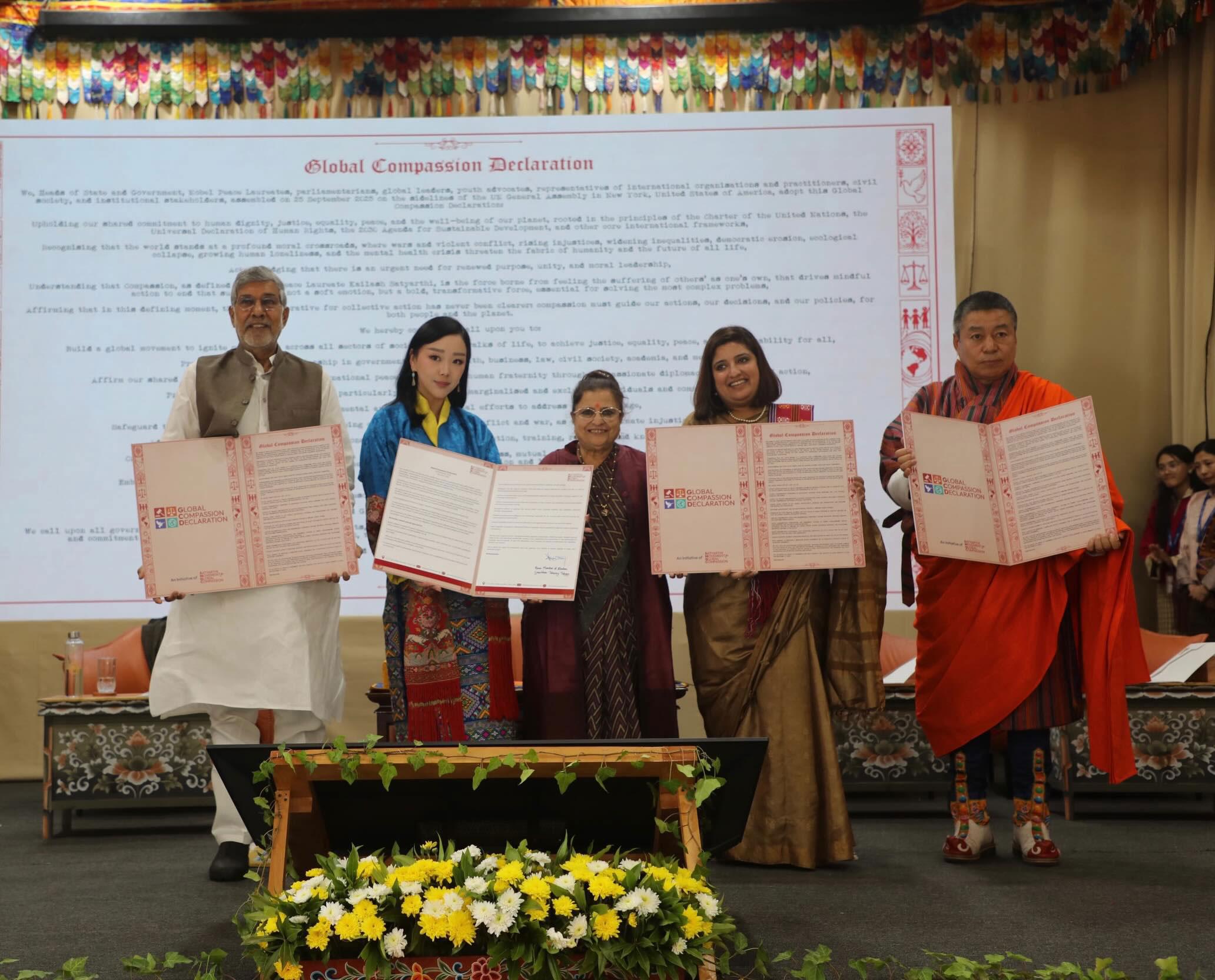 Bhutan becomes first country to sign Global Compassion Declaration