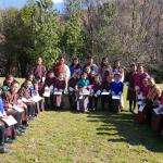 Children from Thimphu valley celebrate Nyilo with Lolay at Lingkana Palace