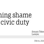 Turning shame into civic duty