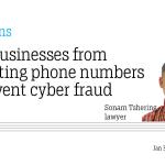 Stop businesses from extracting phone numbers to prevent cyber fraud