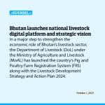 Bhutan launches national livestock digital platform and strategic vision