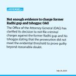 Not enough evidence to charge former Radhi gup and tshogpa: OAG