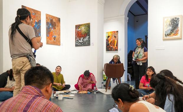 Strokes of happiness paints Bhutan’s joy in New Delhi