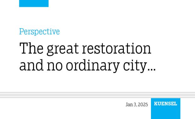The great restoration and no ordinary city…