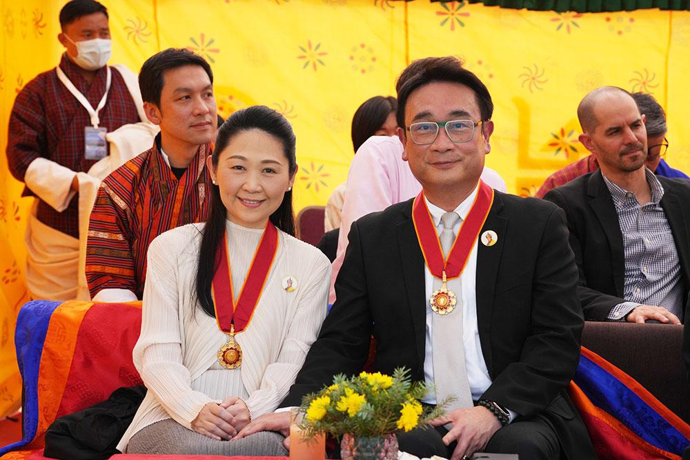 His Majesty confers Druk Thuksey on Thai philanthropists