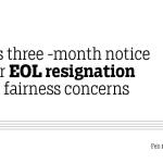RCSC’s three-month notice rule for EOL resignation sparks fairness concerns