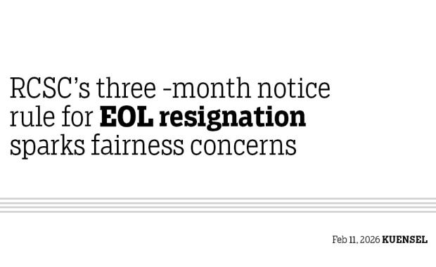 RCSC’s three-month notice rule for EOL resignation sparks fairness concerns
