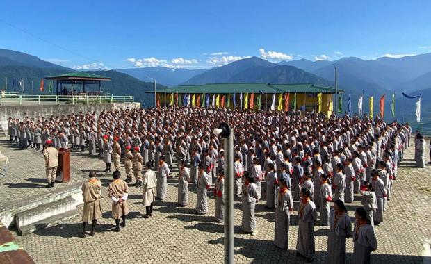Limited dining space disrupts meal time for students at Dorokha Central School