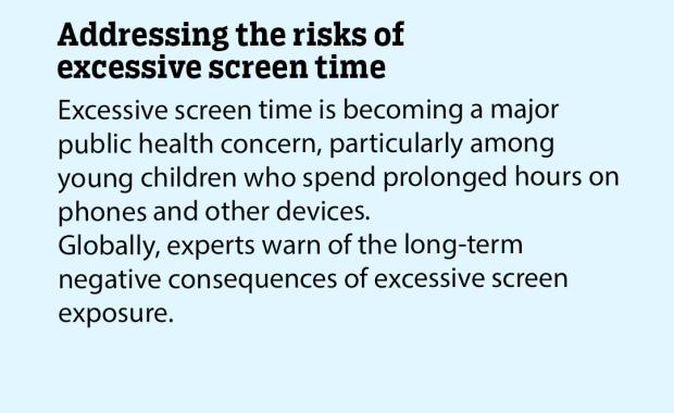 Addressing the risks of excessive screen time