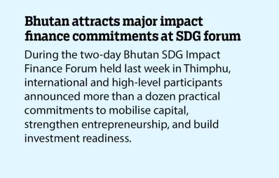 Bhutan attracts major impact finance commitments at SDG forum