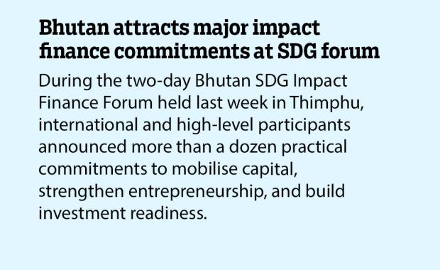 Bhutan attracts major impact finance commitments at SDG forum