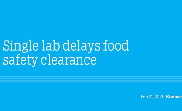 Single lab delays food safety clearance