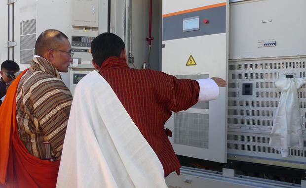 Paro Airport goes green with hybrid solar-battery system