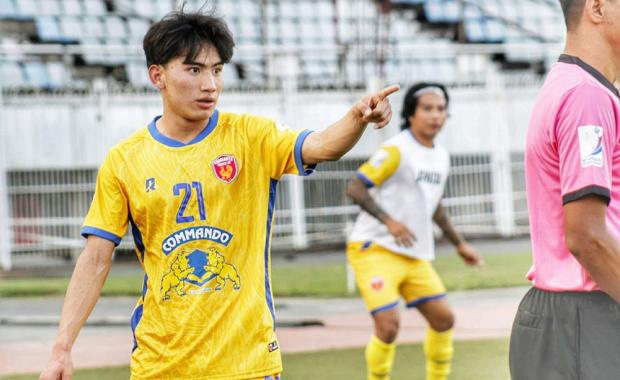 Young football star Pema Zangpo shines in Myanmar National League